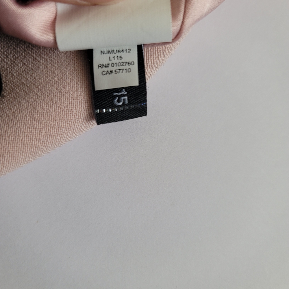 Kate Spade Scallop Trim Fit & Flare Dress Pink Black Feminine Cocktail XS - Picture 9 of 9